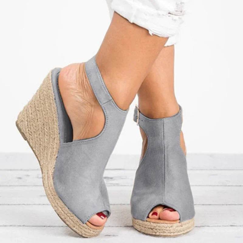 Platform Sandals Woman Wedges Summer Women's Shoes 2024 Dress Slides Gladiator Mules Espadrilles Elegant Luxury Fashion Medical - AIAZ