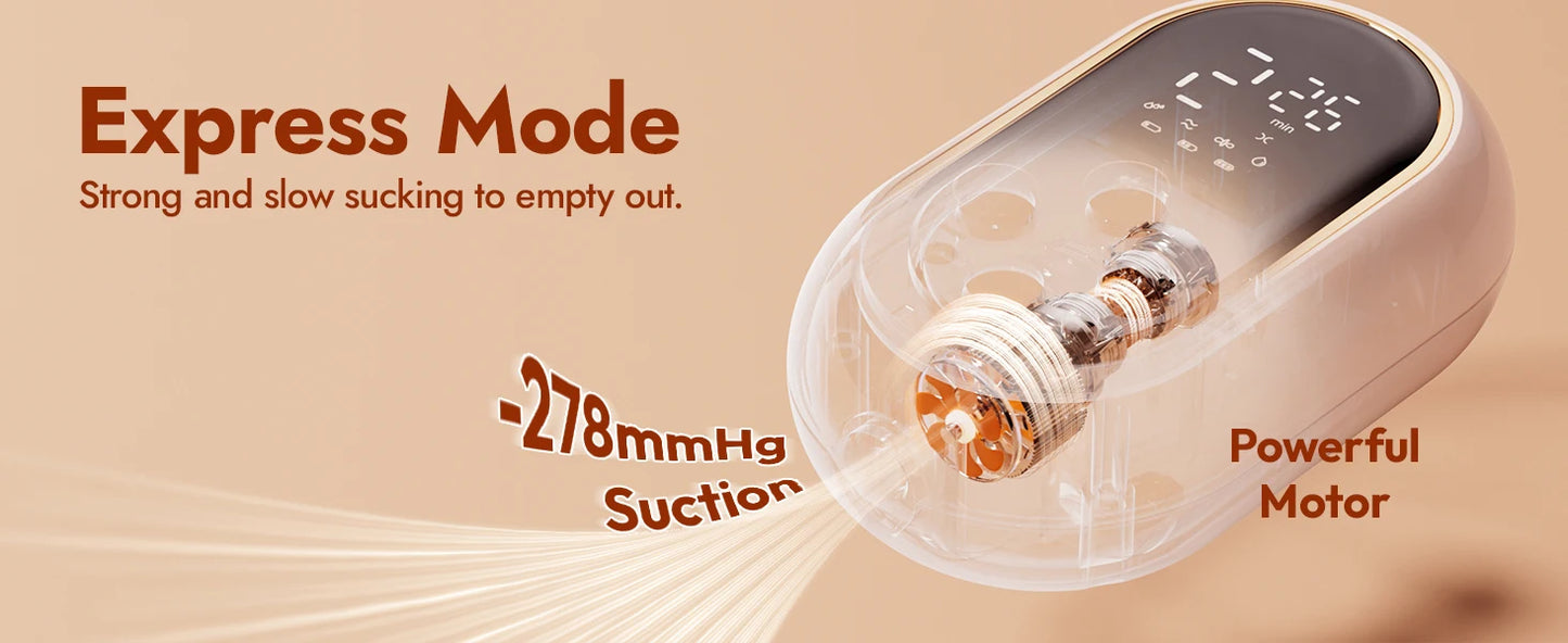NCVI Double Electric Breast Pump,Ultra-Light Wearable Breastfeeding Pump,4 Modes 9 Levels,19/21mm for Small Nipples
