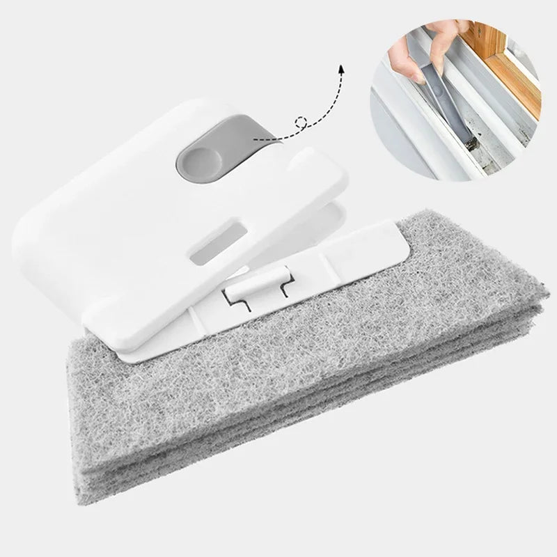 Household cleaning brush groove cleaning tool window track cleaner window groove brush scouring Door track pad gap cleaner