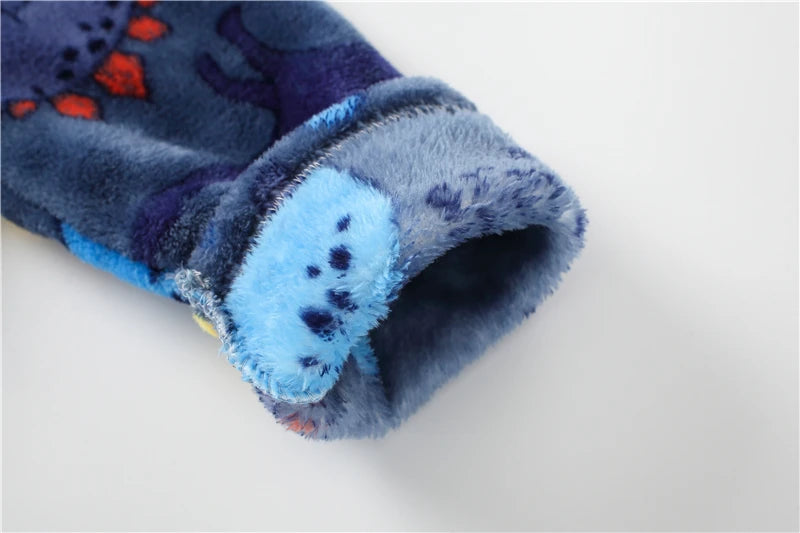 Soft Children Flannel Pajamas Autumn and Winter Pajamas for Girl Warm Kids Bathrobe Boy Sleepwear Family Matching Homewear 4-16Y