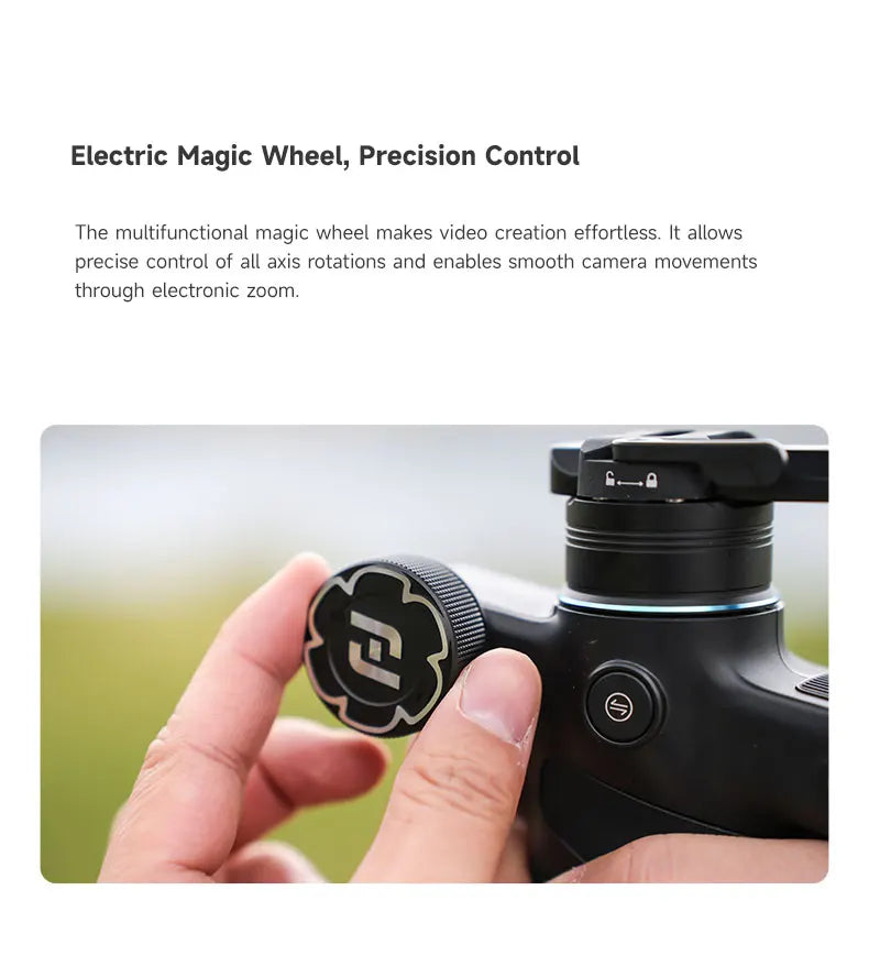 FeiyuTech SCORP Mini 3 Pro Gimbal with Detachable Remote Handle & AI 4.0 Tracking for Mirrorless, Action Camera & Smartphones