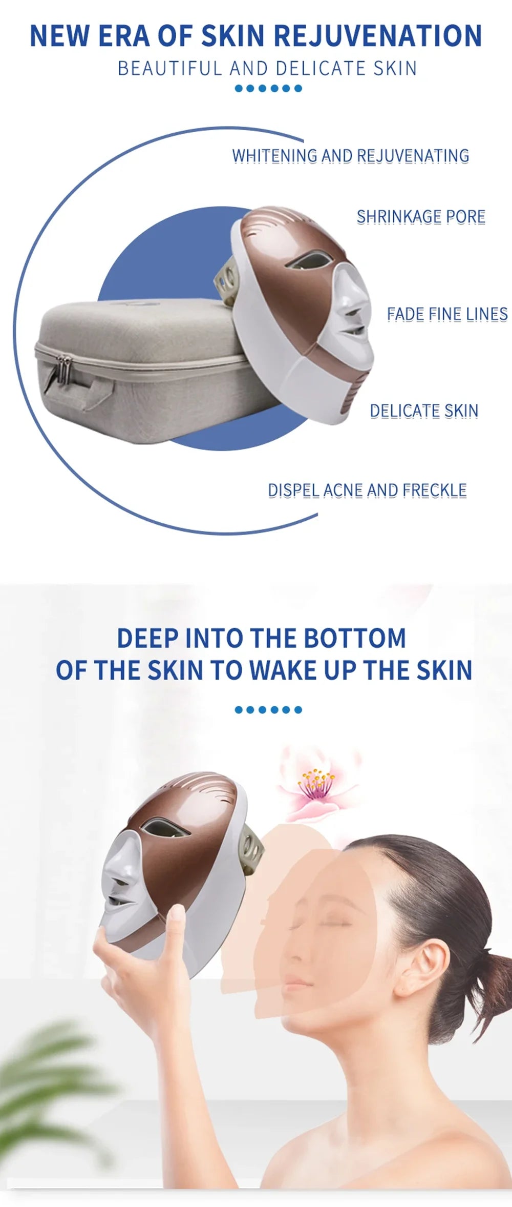 7 Colors LED Face Mask Facial Skin Care Led Light Therapy for Other Home Use Beauty Equipment