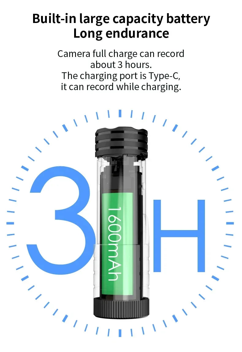 4K Full HD Wifi Portable Camera Waterproof and Anti Shake Sports Cameras Bicycle Motorcycle Helmet Cam Flashlight Camcorder