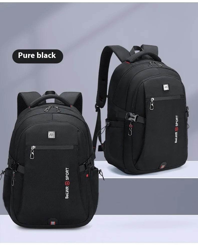 Backpack Primary School Middle School Students High School Bags Large Capacity Ultra-light Load Reduction Outdoor Travel Busines - AIAZ