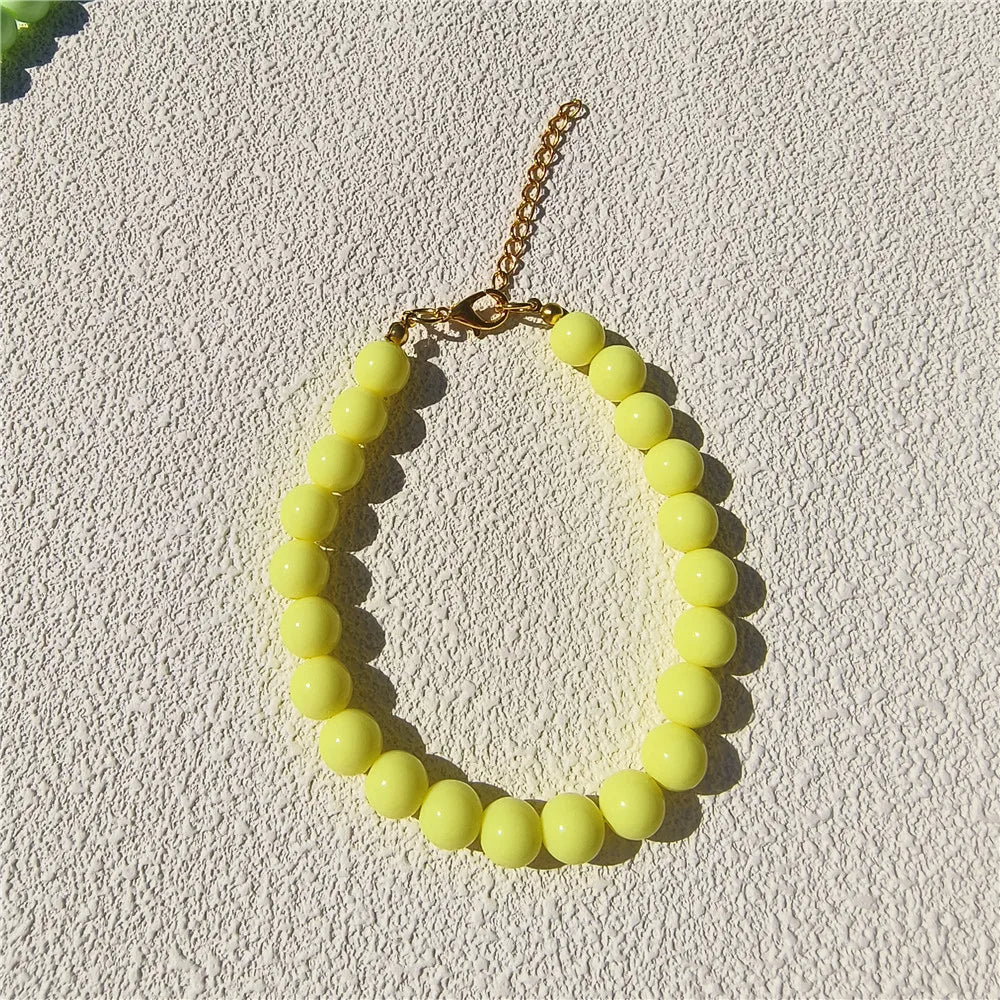 Dogs Necklace Extension Chain Design Pet Collar Fashion Dogs Faux Pearls Necklace Loop DIY Cat Dog Grooming Accessory