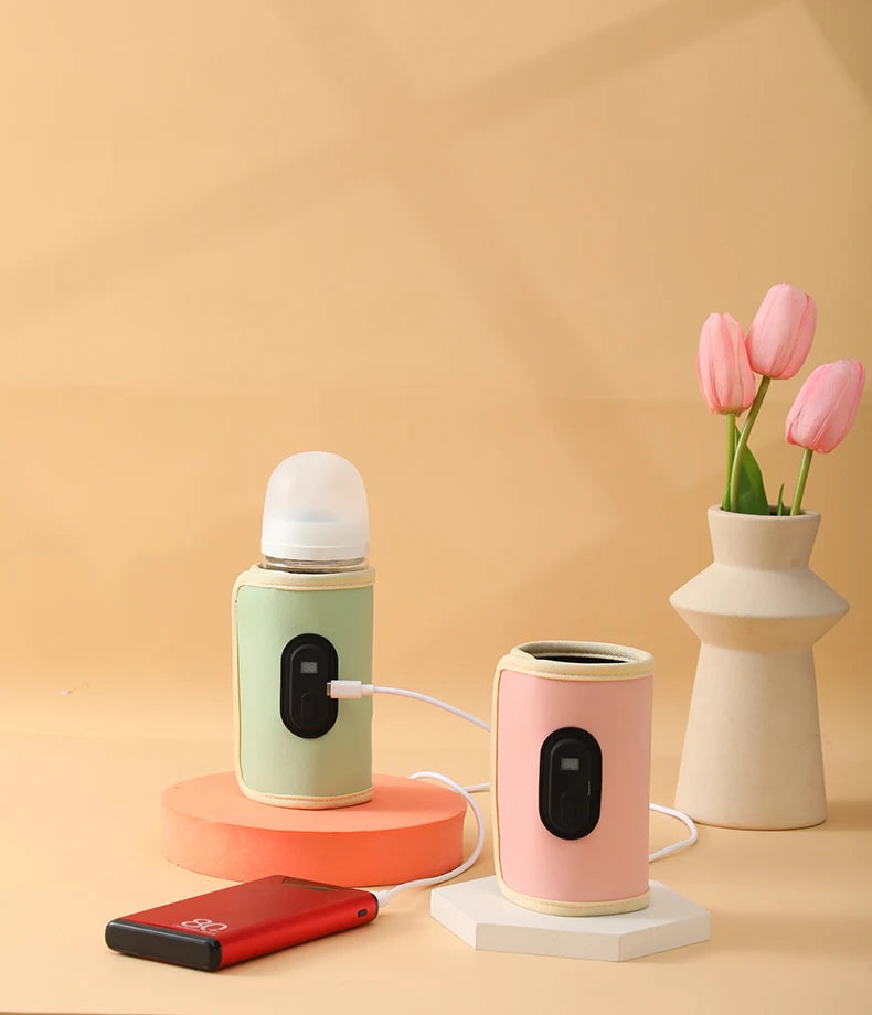 Baby Milk Warmer Baby Nursing Bottle Heater, Portable USB Bottle Warmer for Car, Outdoor Travel Accessories Outdoor Portable
