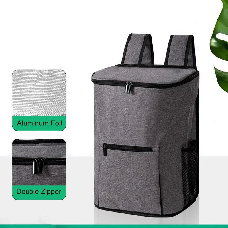 26L Outdoor Cooler Bag Thermal Backpack Insulated Picnic Lunch Bag Camping Food Drink Beer Ice Bag Leakproof Travel Backpack