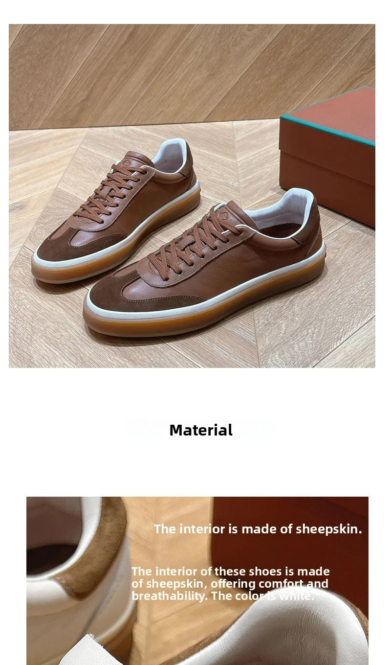 Real Leather Deqin oes ex Casual Cross Bule Sle Spring Summer Color Blo Leisure Board oes Trendy Women's Men's