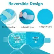 Cooling Eye Mask with Gel Bead Reusable Cold Compress Ice Pack Sleeping Eye Cooling Pads for After Eyelid Surgery Skin Care Tool