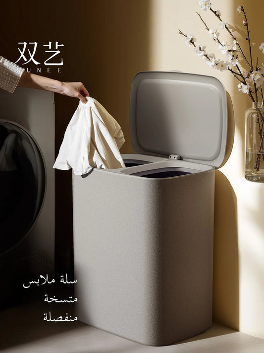 2025 New Dir Laundry Basket Home Use Dir Clothes Storage Basket Laundry Hamper with Lid Foldable Utili Storage Basket