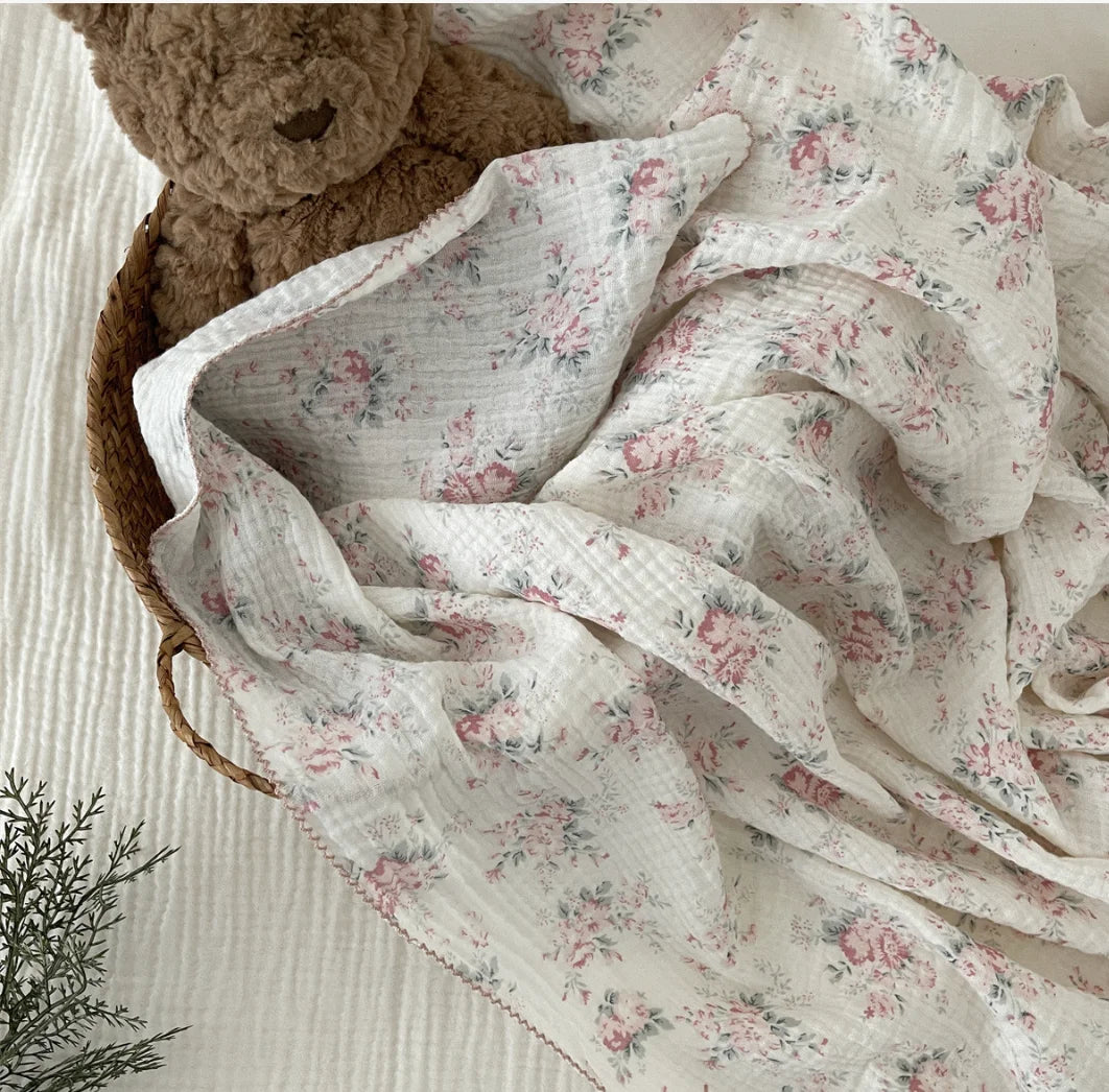 Muslin Swaddle Blankets Newborn Summer Baby Blanket Cotton Infant Swaddle Wrap Receiving Blanket For Crib Stroller Sleeping Item