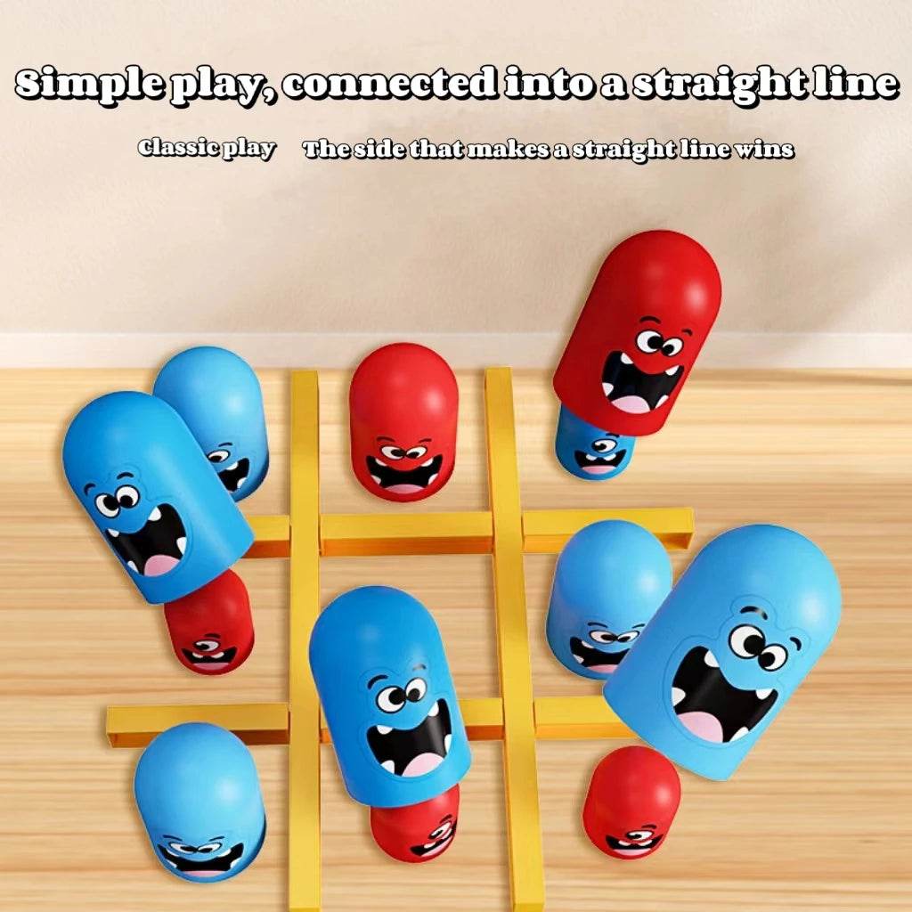 Tic Tac Toe Big Eat Small CartoonThinking Training Board Game Parent-Child Interactive Educational Toys For Kids Christmas Gifts - AIAZ