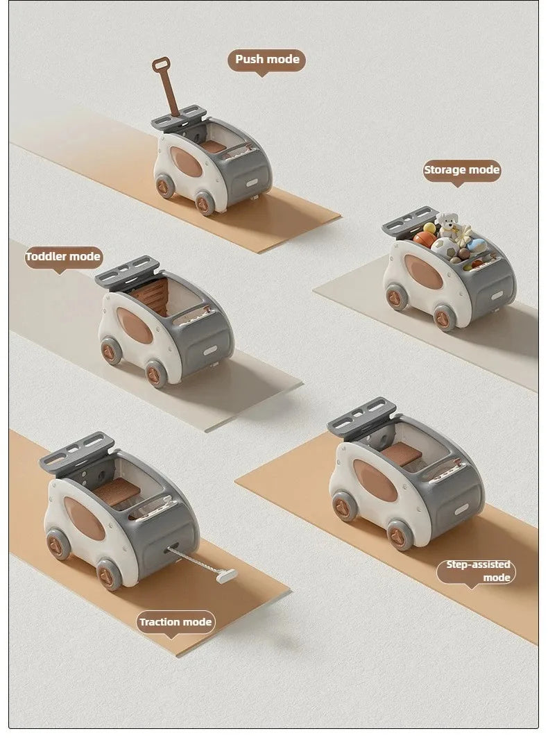 Multifunctional Anti-rollover and Anti-O-leg Baby Children's Toy Hand-pushing Balance Walker