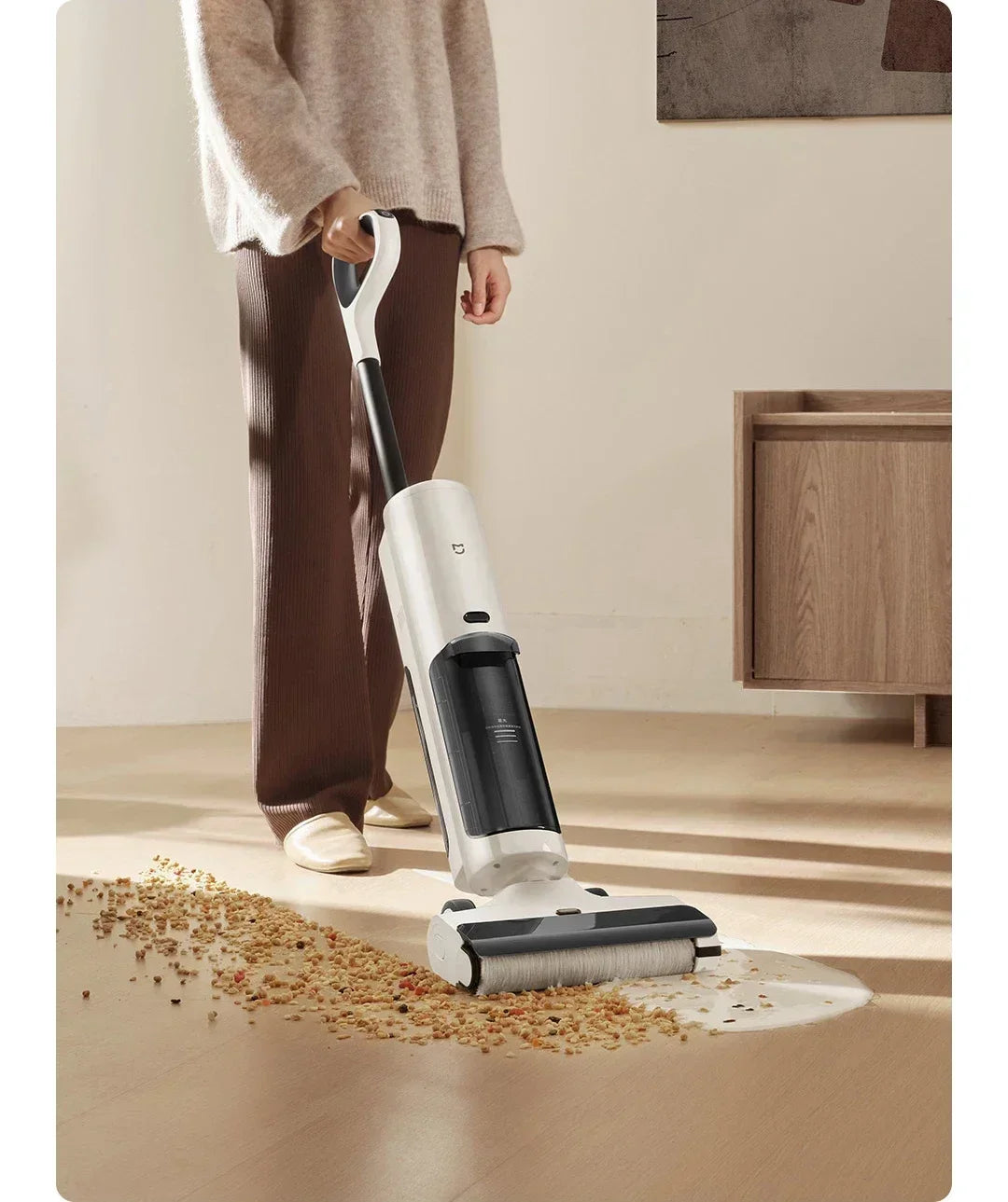 XIAOMI MIJIA Wireless  Floor Washer 4C Wet and Dry Vacuum Cleaner for Home Self Cleaning Crawler Roller Brush Mopping