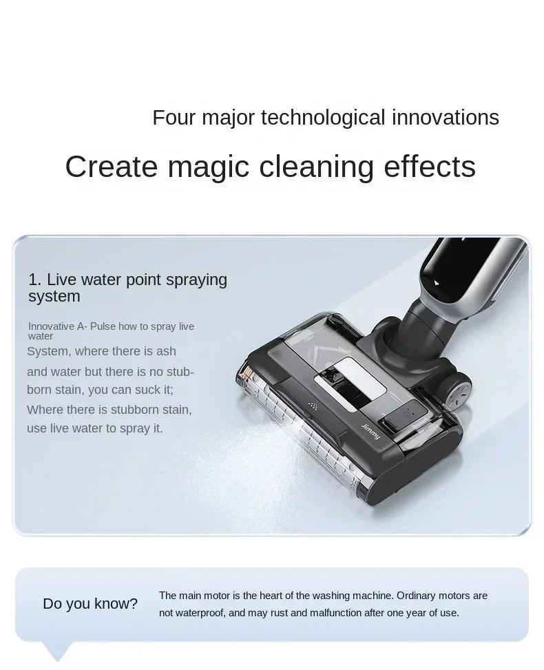 jimmy P4 Polaris Household Vacuum cleaner Floor cleaner Vacuum mop Floor Dry and wet integrated cleaner to remove bacteria Origi