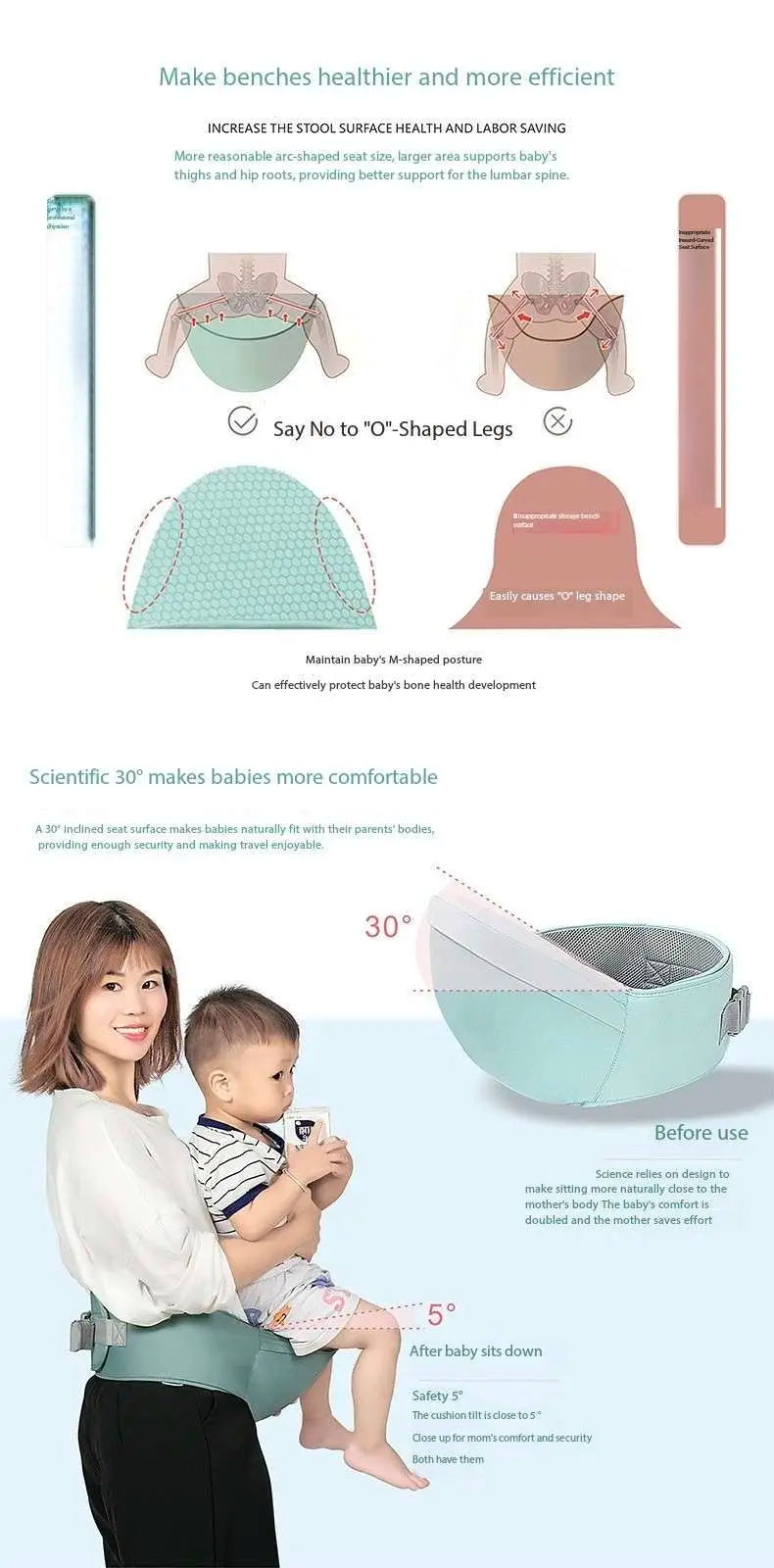 BBL Baby Carrier Baby Sling Ergonomic Infant Multifunctional Stool Backpacks Carriers Kangaroo Newborn Carry Holder