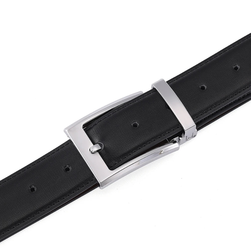 Pin Buckle Cowskin Belts for Men High Quality Men's Leather Belt Designer Strap Male Fashion Luxury Brand Waist Accessories