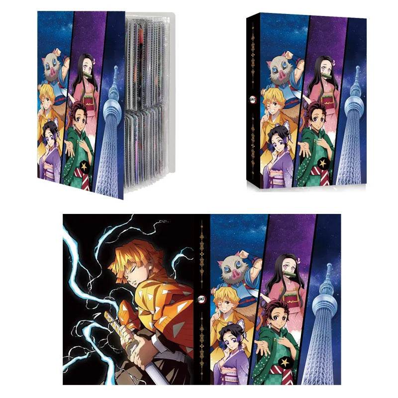 240pcs Card Album Book Naruto Dragon Ball Goku Vegeta ONE PIECE Luffy Zoro Map Letter Holder Binder Card Notebook Collection Toy - AIAZ