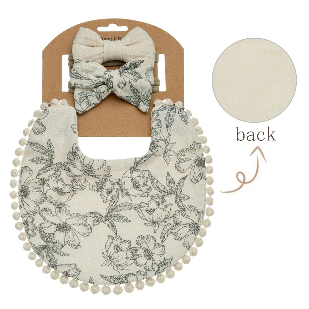 Personalized Custom name Embroidered Newborn letter Nursery Baby Bibs burp cloth suit Cotton Gifts for Boy Girl  ﻿