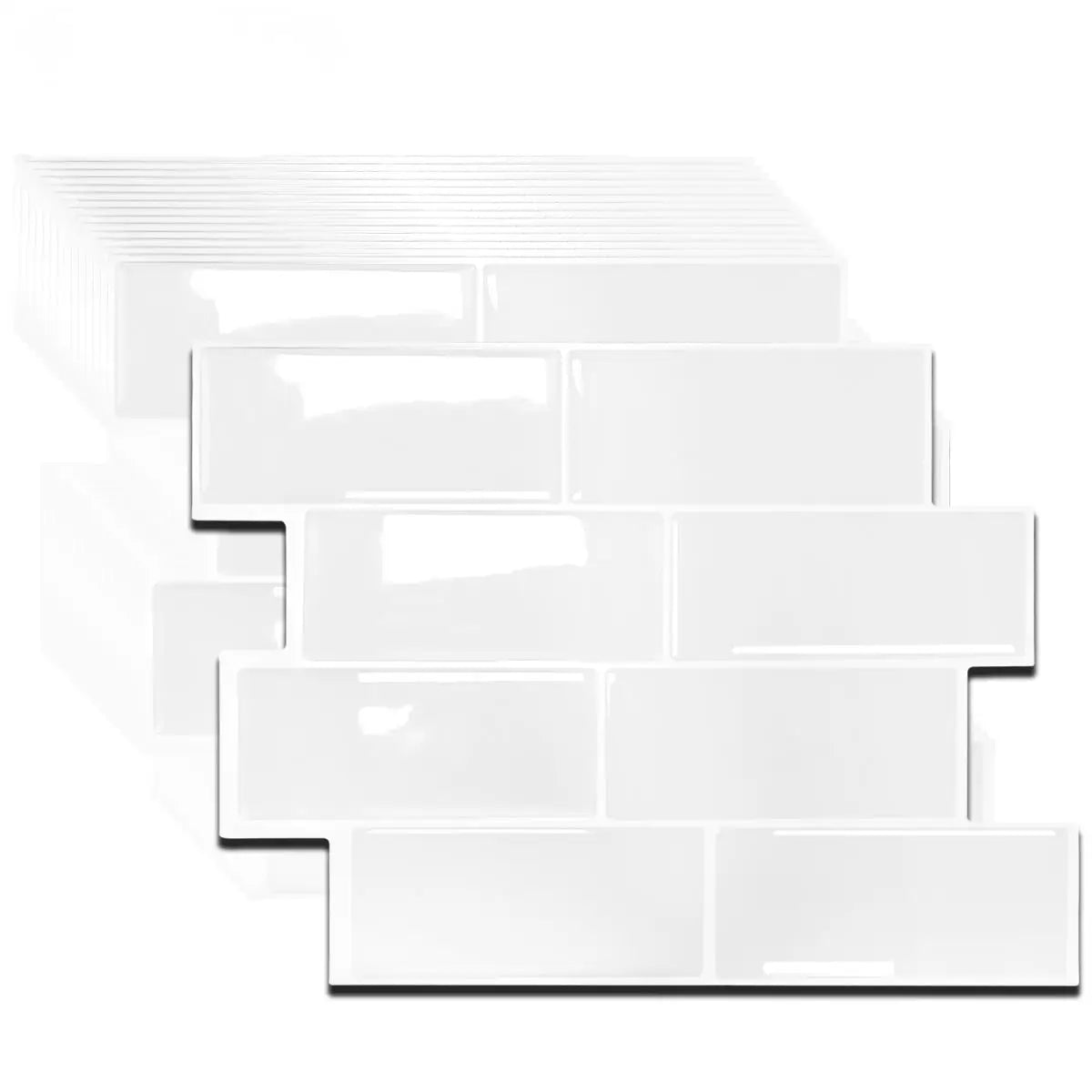 5/10/20pcs Peel And Stick Wall Tile, Waterproof Wallpaper For Living Room Kitchen，Interior Decorative 3D Wall Tiles