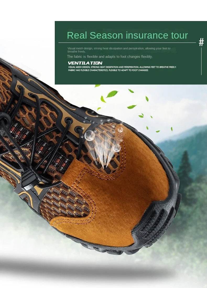 Wear-resistant Shoes for Men Hiking Shoes Jogging Trekking Sneakers Fast Zapatos Outdoor Hombre Invierno Outdoor Anti-slip - AIAZ