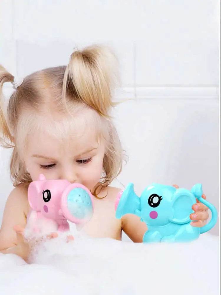 Baby Bath Toy, Bathing Cute Elephant Shower Swimming Water Spraying Clouds Shower Bath Toy For Kids Water Playing Toy - AIAZ
