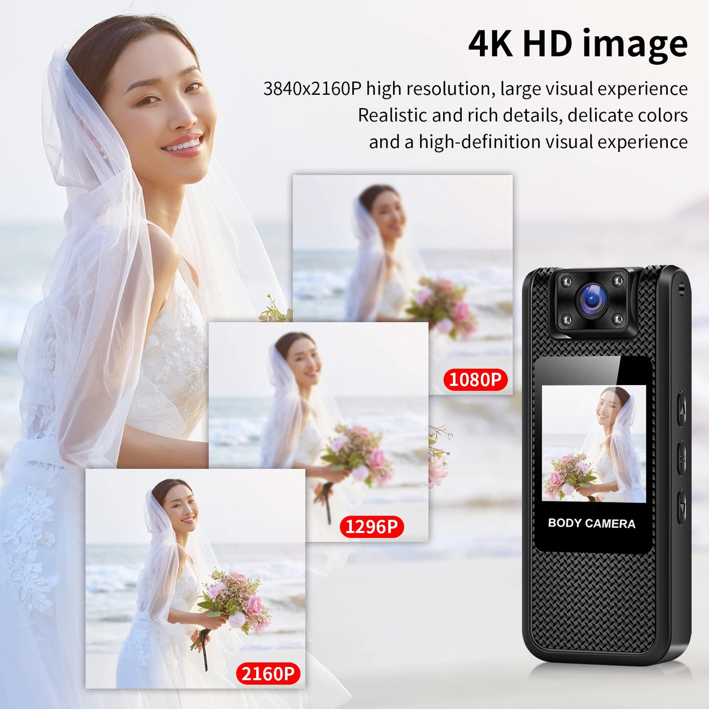 Portable 4K Mini Camera Digital Video Recorder With WiFi Worn Police Small Body Cam Infrared Night Vision Sports DV Camcorders