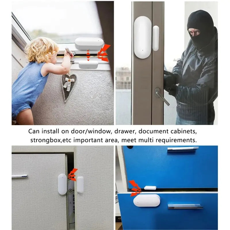Zigbee Smart Door Window Sensor Open/Closed Detectors EWeLink App Control Security Alarm Work With Alexa Google Home