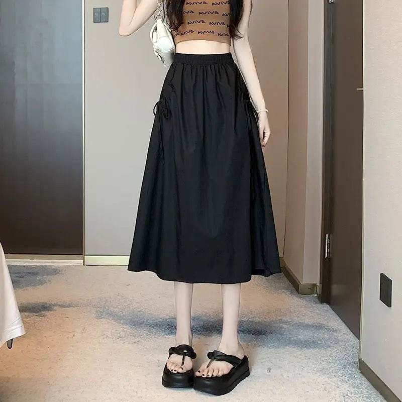 Skirts For Women Chubby Woman Skirt Drawstring Cargo New In Cheap Stylish Chic And Elegant Offer Aesthetic Hot Clothing Sales V - AIAZ