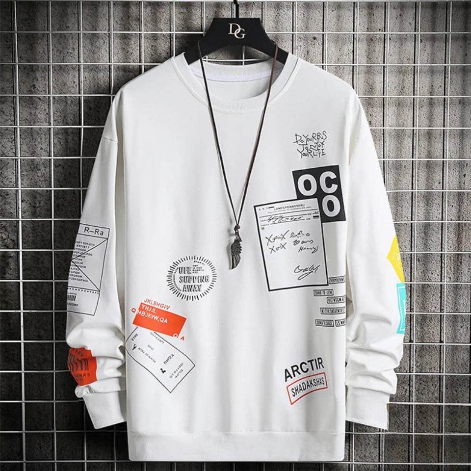 Sweatshirt for Mens Clothing New in Hoodies & Sweatshirts Hoodies Anime Y2k Clothes Sport Gym Graphic Hoodie Men Goth - AIAZ