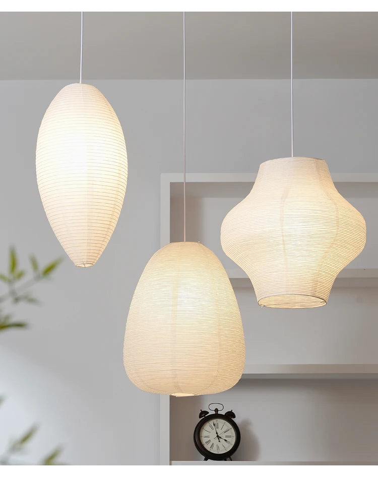 Janpanese Akari Rice Paper Lamp modern Noguchi Yong Pendant Lamp Living Room Bedroom Corner Designer Light