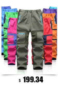 -30 degree Winter Ski Suit Plus Velvet Baby Jumpsuit Boy Overalls Warm Kids toddler girl Clothes Children Clothing coat overcoat