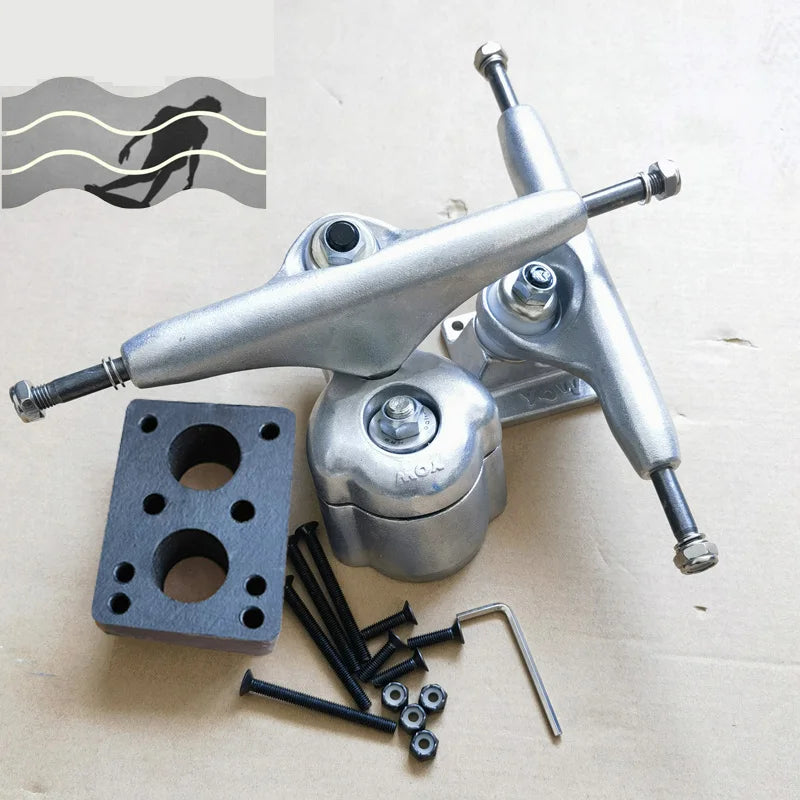 YOW land surf skateboard longboards whole kits good quality spring system branded with trucks wheels bearings and tool
