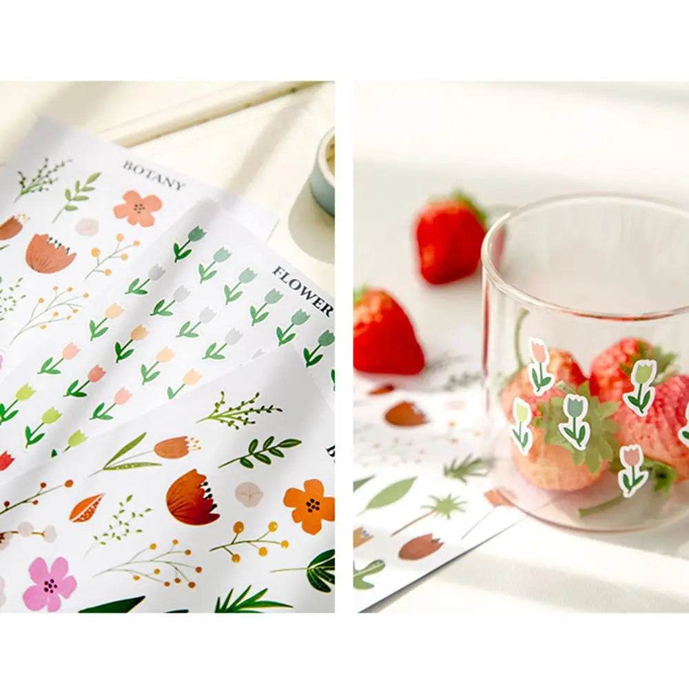 School Supplies Planner Album Self-adhesive Decorative Decals Label Stickers Stationery Stickers Diary Scrapbooking Stickers - AIAZ