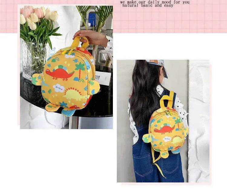 Cute Cartoon Dinosaur Baby Backpacks Kindergarten Schoolbag Children Boys Girls School Bags Adjustable Animals Kid Backpack - AIAZ