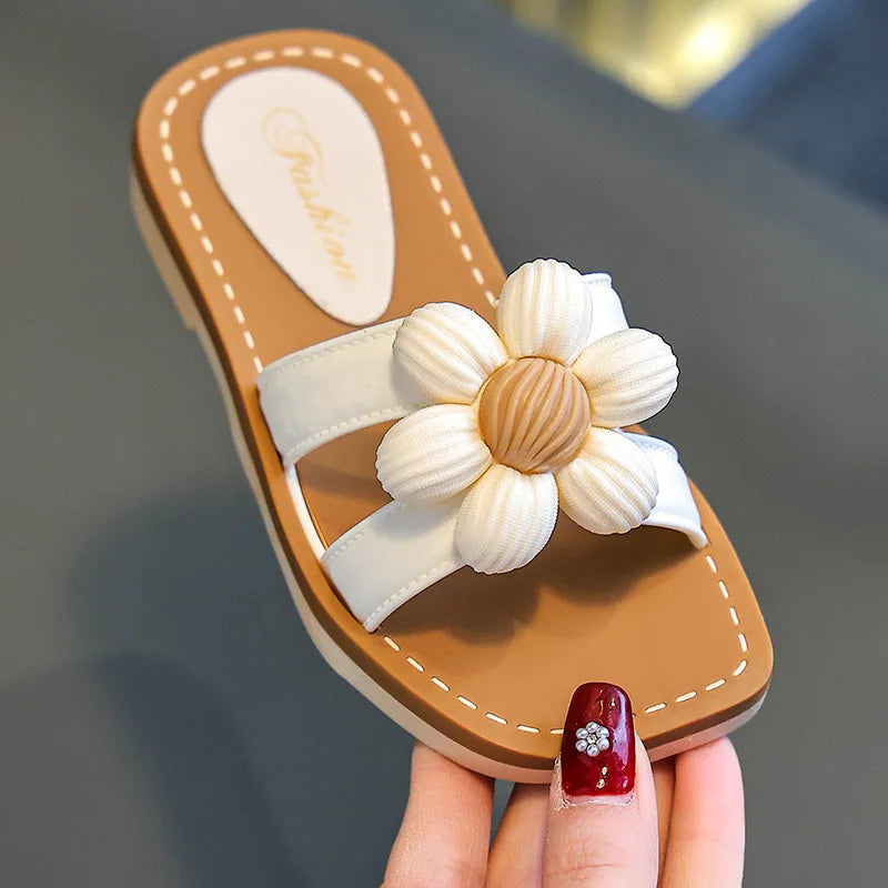 Children Slippers Kids Summer Cartoon Beach Shoes Girls Baby Soft Sole Non-Slip