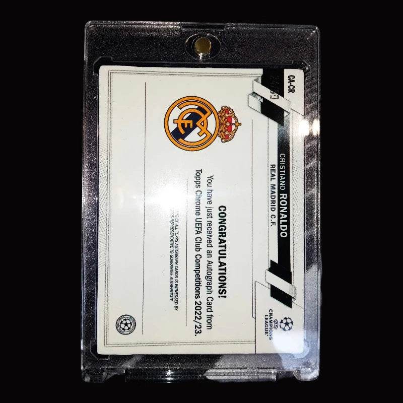 Panini collectible card laser flash DIY Messi Cristiano Ronaldo Kylian Mbappe David Beckham Card bricks Holiday gifts 1.5mmthick - AIAZ