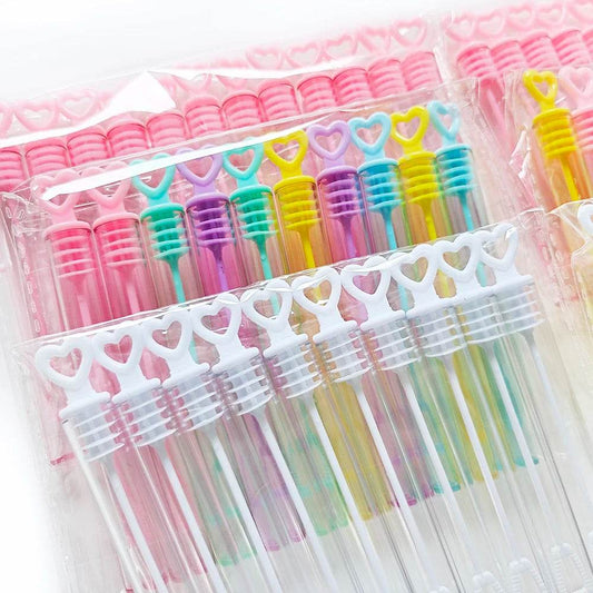 10Pcs Mini Bubble Tube White Pink Soap Bottle Toys Wedding Gifts for Guests Kids Birthday Party Favors Baby Shower Decoration - AIAZ