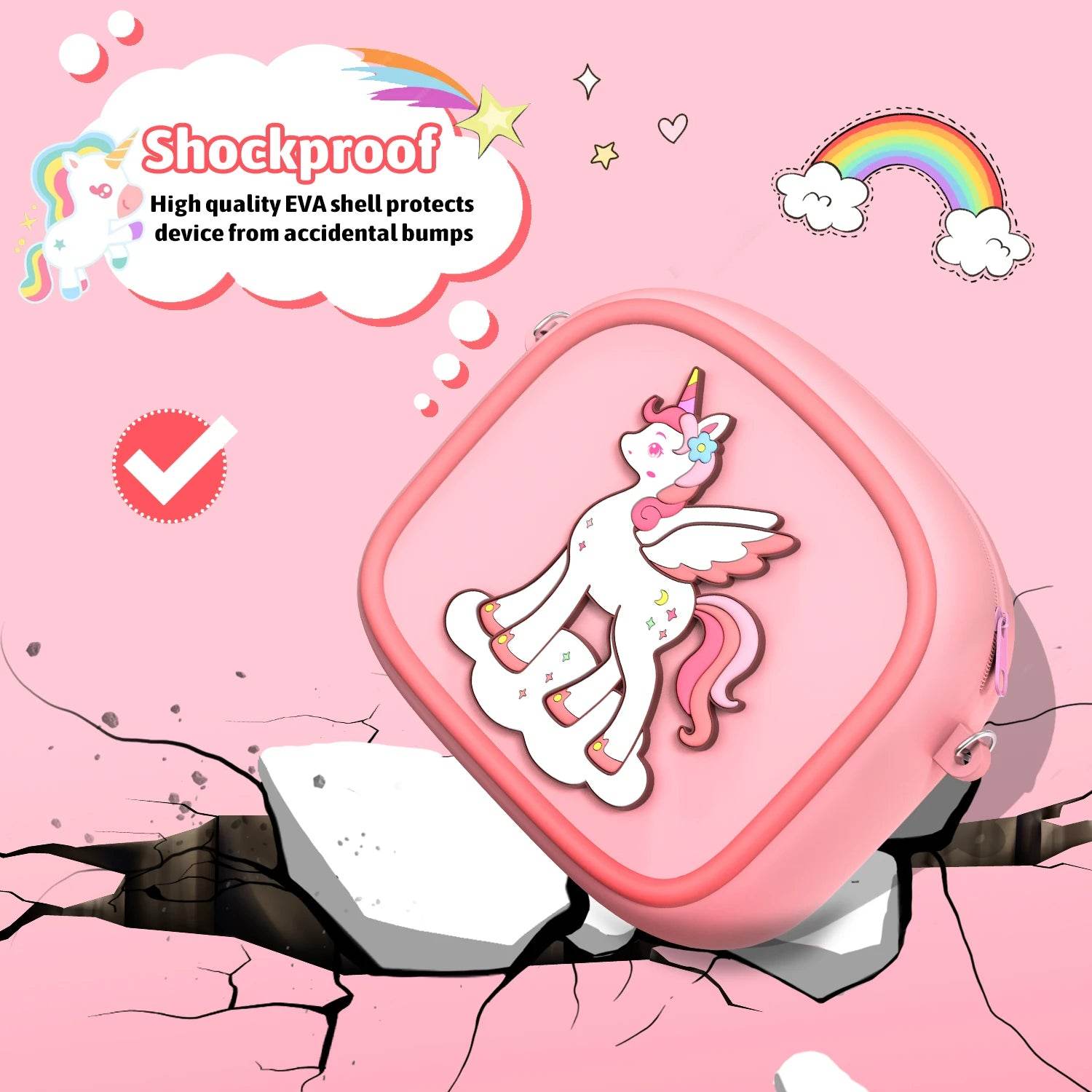 AMORUS Kids Camera Instant 1080P HD Dual Lens Selfie Digital Camera for Girls Boys Christmas Birthday Gifts Toys With 32G Print - AIAZ