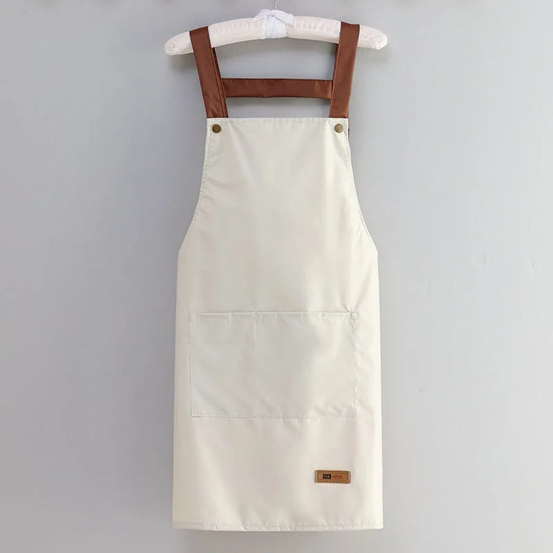 Resistant Dirt Apron Waterproof and Oil Resistant Household Kitchen Cooking Fashion Apron Adult Work Clothes Kitchen Accessories