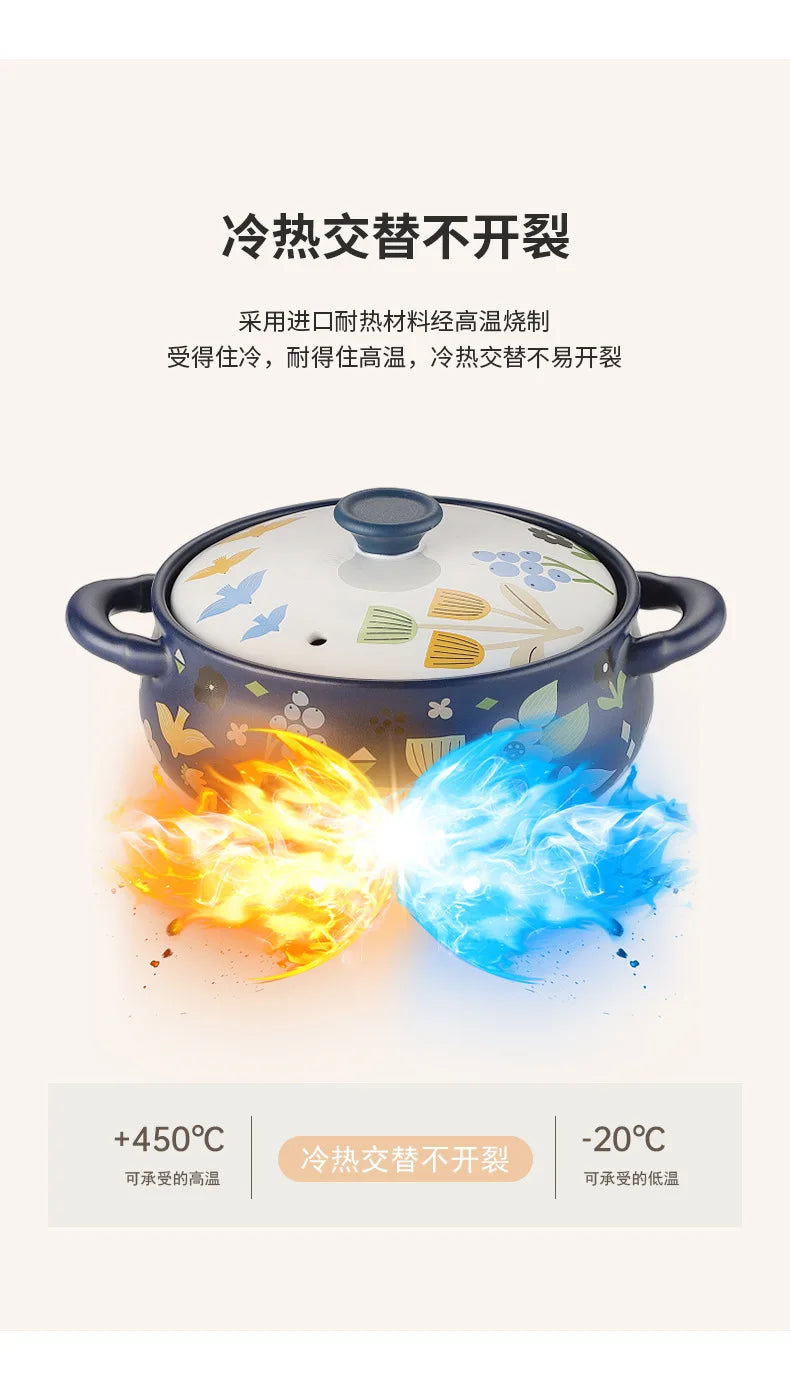 Korean Ceramic Casserole Creative Drum-shaped Stew Pot Spodumene Saucepan Kitchen Pan Home Cookware Cooking Tools Clay Pot