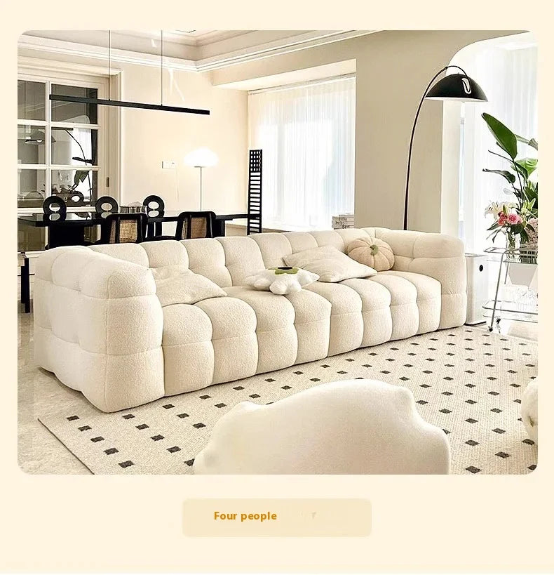 Family Luxury Living Room Sofas European Modern Plush Reclining Sofa Corner Lounger Muebles Para El Hogar Home Decoration