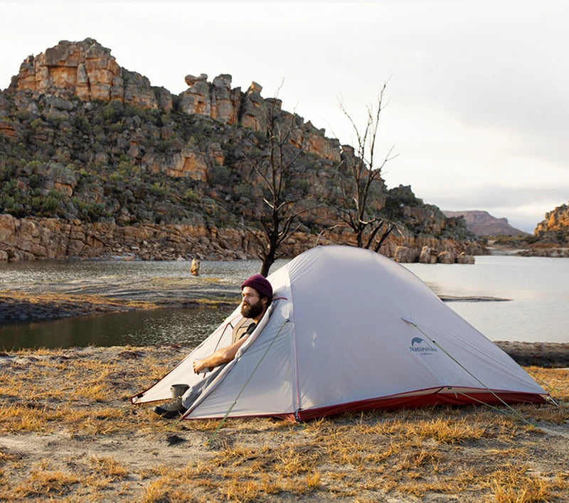 Naturehike Camping Tent Ultralight Portable Cloud Up 1 Person Shelter Tent Folding Backpack Waterproof Tent Travel Beach Tent