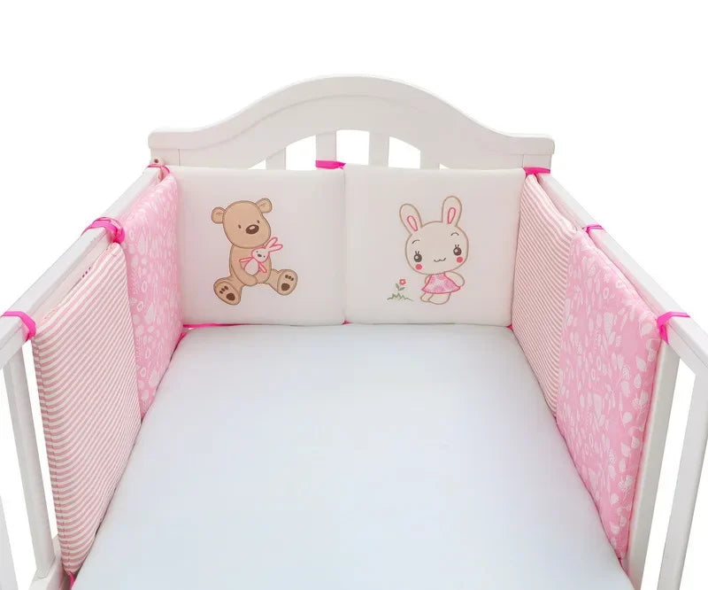 Baby Bed Protector Crib Bumper Pads 6Pcs/Set Baby Bed Bumper Kids Safety Bed Around Cotton Blend Crib Anti-collision Anti-fall