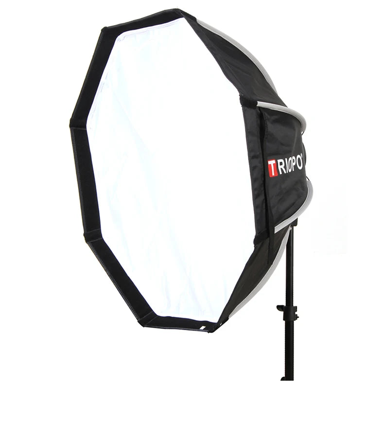 TRIOPO 55cm 65cm 90cm 120cm Foldable Octagon Softbox Tripod Grip for Godox V860III V1 AD200Pro Yongnuo Speedlite Flash Light