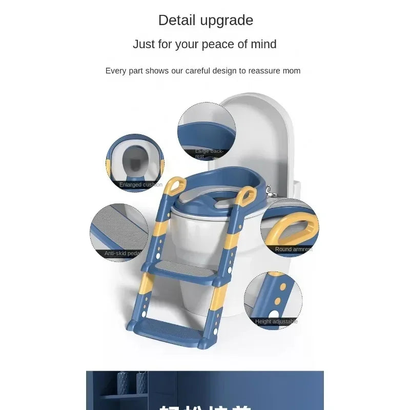 New Stepped Children's Toilet Foldable Foot Stool Multi-functional Toilet Boy Girl Baby Toilet Training Potty Ladder for Kids