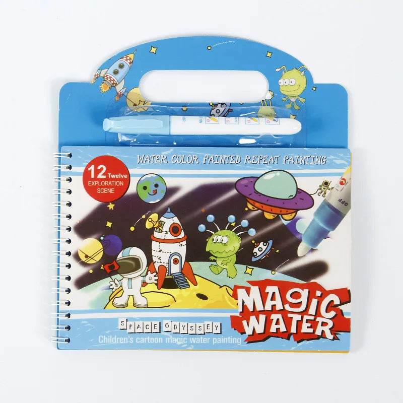 Magical Water Painting Book Toddler Early Education Toys Reusable Magic Drawing Coloring Book for Kids Children Montessori Toys - AIAZ