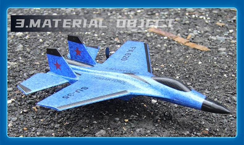 RC Foam Aircraft SU-35 Plane 2.4G Radio Control Glider Remote Control Fighter Plane Glider Airplane Foam Boys Toys for Children - AIAZ