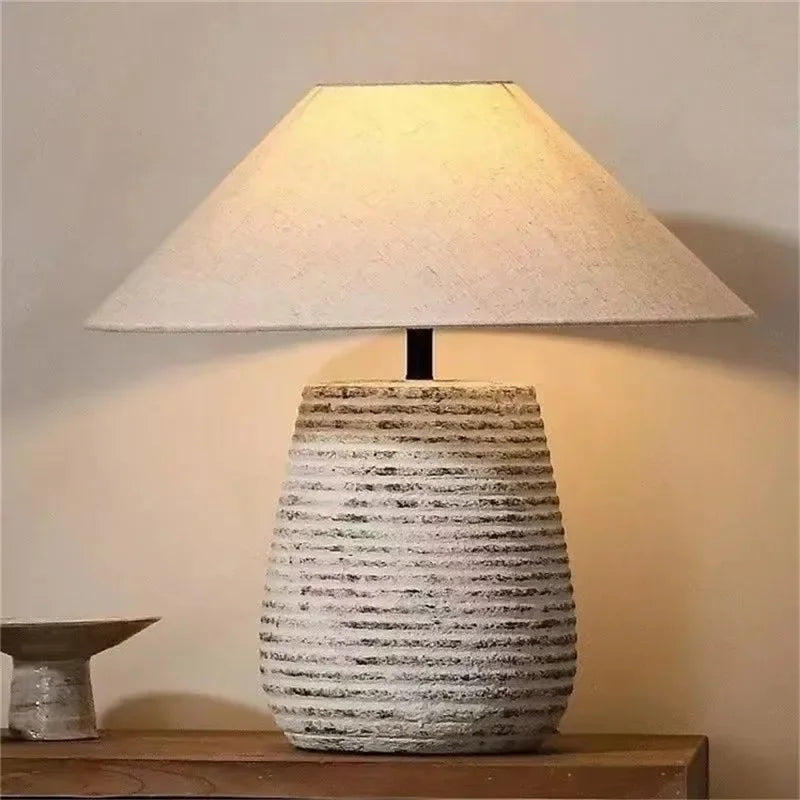 ULANI Contemporary Ceramic Table Lamp American Retro Creativity Living Room Bedroom Study Villa Hotel Homestay Desk Light