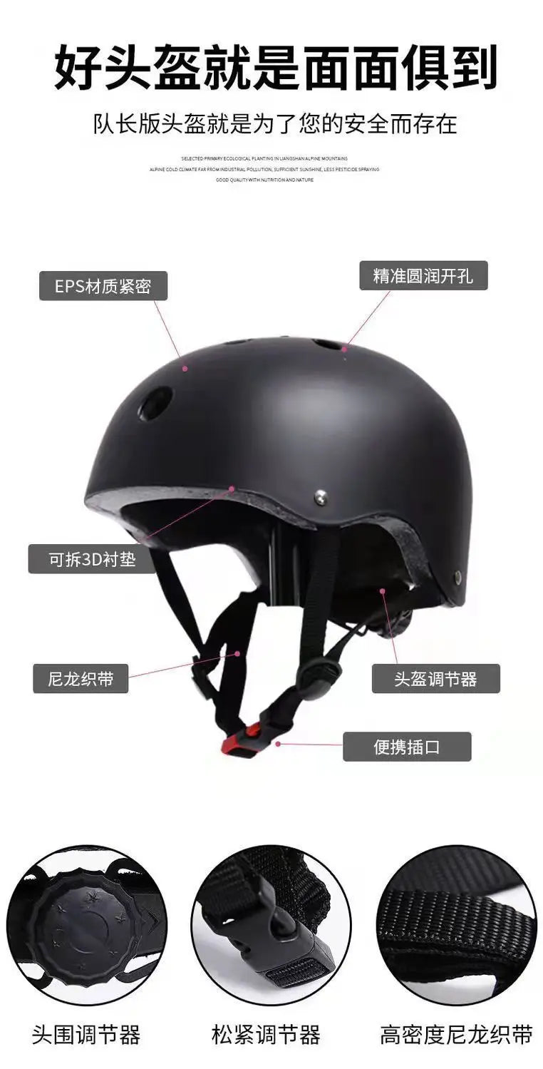 Electric Scooter Round Bike Helmet Cycling Skateboard Ski Child Sports Safety Bicycle Helmet Four Seasons Bike Accessories